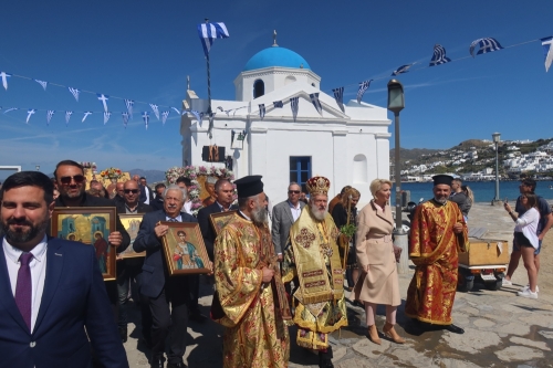 Λαμπρός ο εορτασμός της  Κυριακής  της Ορθοδοξίας στον Μητροπολιτικό Ναό της Μυκόνου 