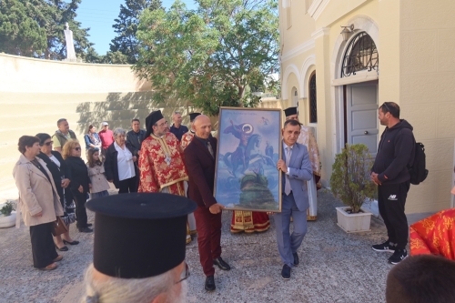 Η Ερμούπολη τίμησε την ιερά μνήμη του Προστάτου του Ένδοξου Ελληνικού Πεζικού Αγίου Μεγαλομάρτυρος και Τροπαιοφόρου  Γεωργίου  