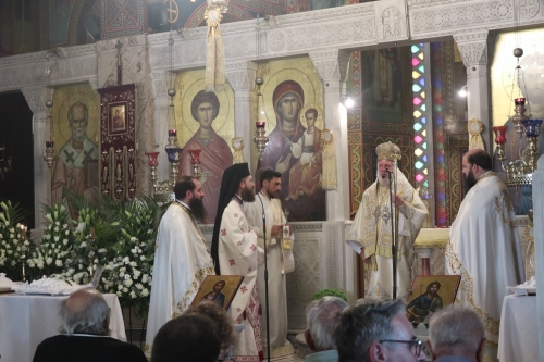 Στον Ιερό Ναό Αγίου Παντελεήμονος Πεύκης ιερούργησε σήμερα ο Σεβασμιώτατος κ. Δωρόθεος Β’ 